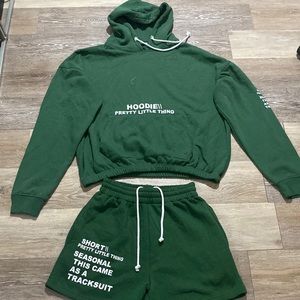 Pretty little thing hoodie and shorts set